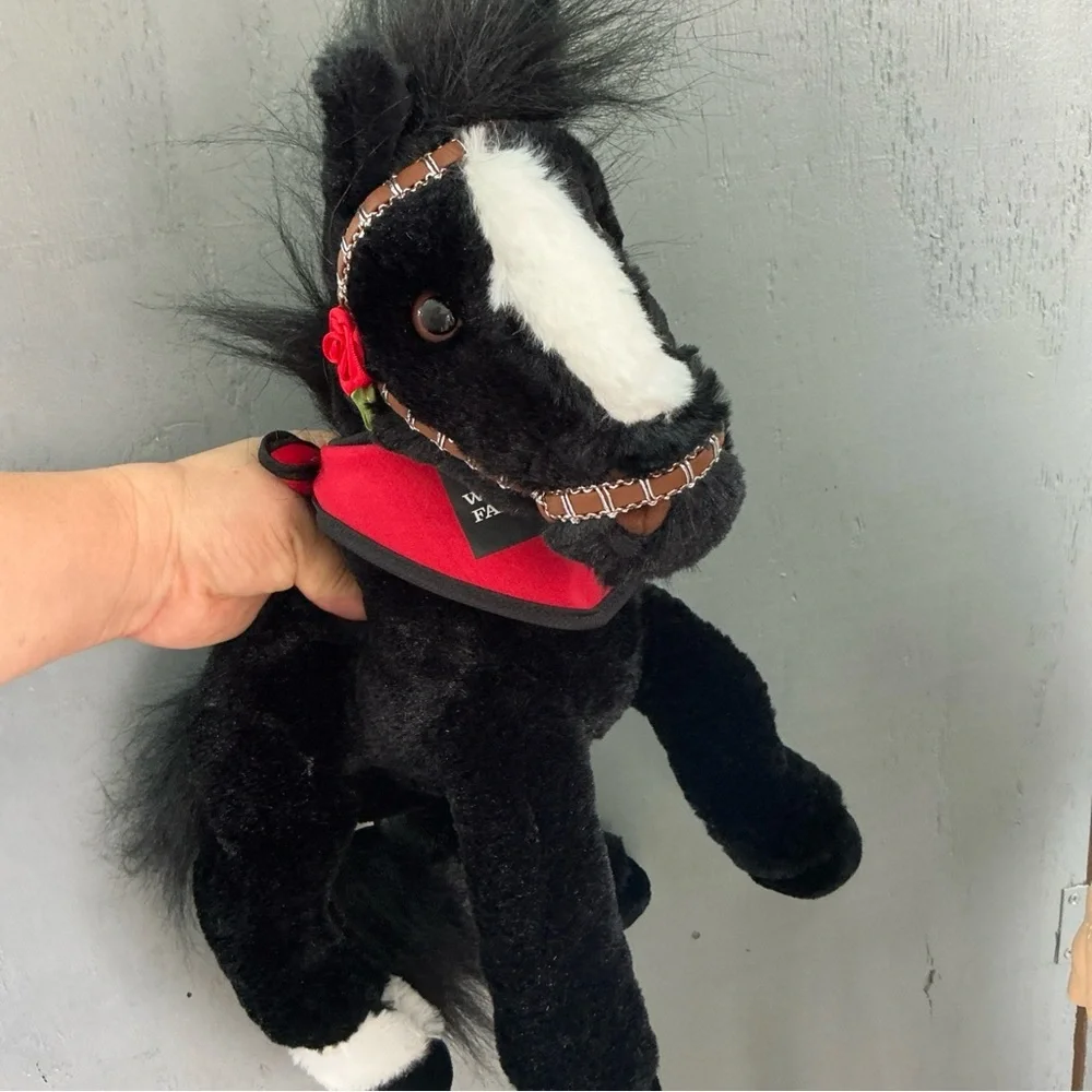 VGU-17”2003 Wells Fargo Bank Legendary  Black Toy Horse StuffedAnimal TOYS R US - Picture 8 of 9